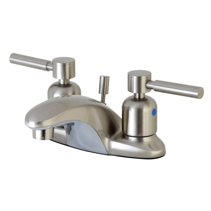 Concord FB8628DL Double-Handle 3-Hole Deck Mount 4-Inch Centerset Bathroom Faucet with Pop-Up Drain, Brushed Nickel