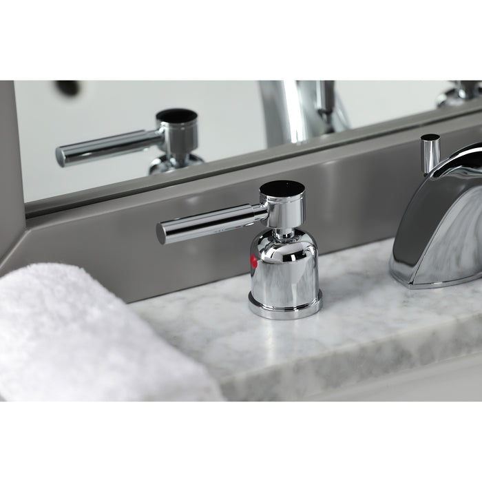 Concord FB8951DL Two-Handle 3-Hole Deck Mount Widespread Bathroom Faucet with Retail Pop-Up Drain, Polished Chrome