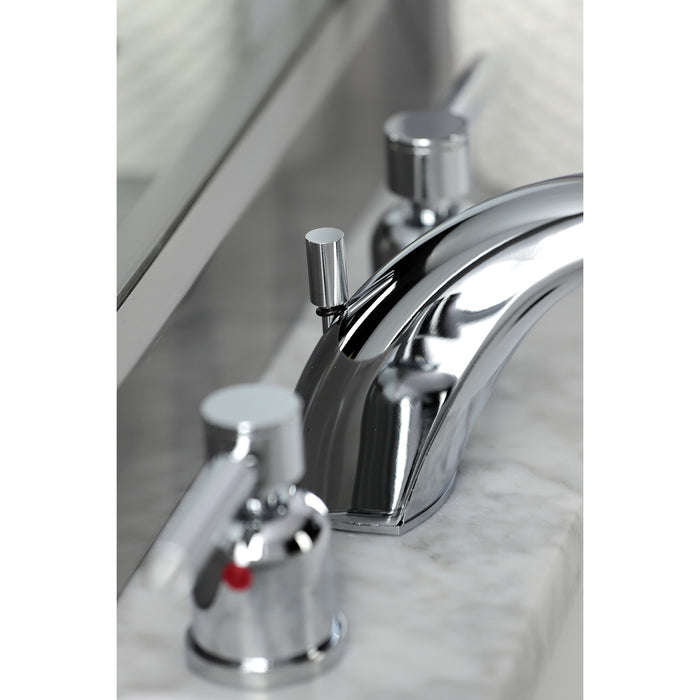 Concord FB8951DL Two-Handle 3-Hole Deck Mount Widespread Bathroom Faucet with Retail Pop-Up Drain, Polished Chrome