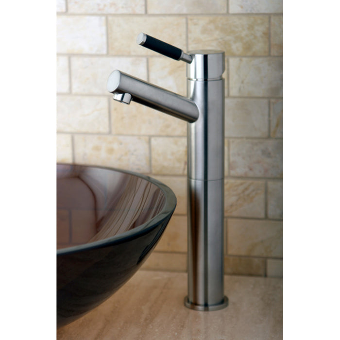 Kaiser FS8418DKL Single-Handle 1-Hole Deck Mount Vessel Faucet, Brushed Nickel