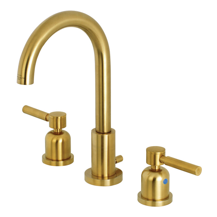 Concord FSC8923DL Two-Handle 3-Hole Deck Mount Widespread Bathroom Faucet with Brass Pop-Up Drain, Brushed Brass