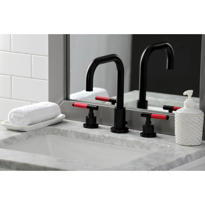 Kaiser FSC8935CKL Two-Handle 3-Hole Deck Mount Widespread Bathroom Faucet with Brass Pop-Up Drain, Oil Rubbed Bronze