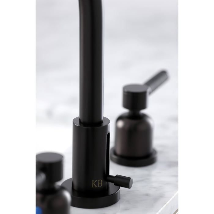 Kaiser FSC8955DKL Two-Handle 3-Hole Deck Mount Widespread Bathroom Faucet with Brass Pop-Up Drain, Oil Rubbed Bronze