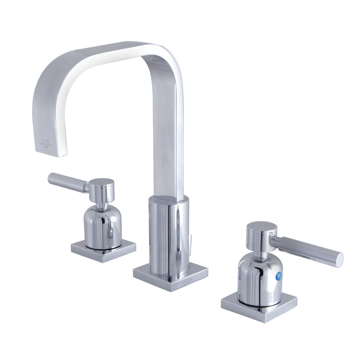 Concord FSC8961DL Two-Handle 3-Hole Deck Mount Widespread Bathroom Faucet with Retail Pop-Up Drain, Polished Chrome