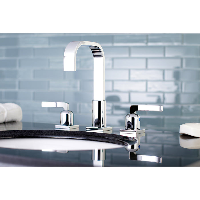 Centurion FSC8961EFL Two-Handle 3-Hole Deck Mount Widespread Bathroom Faucet with Retail Pop-Up Drain, Polished Chrome