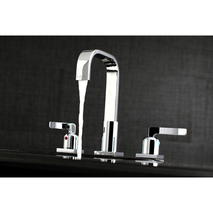 Centurion FSC8961EFL Two-Handle 3-Hole Deck Mount Widespread Bathroom Faucet with Retail Pop-Up Drain, Polished Chrome