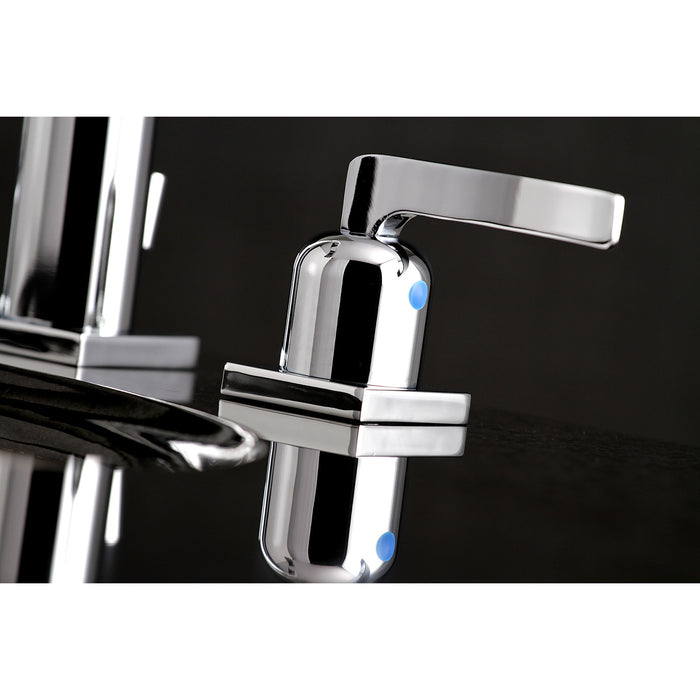 Centurion FSC8961EFL Two-Handle 3-Hole Deck Mount Widespread Bathroom Faucet with Retail Pop-Up Drain, Polished Chrome