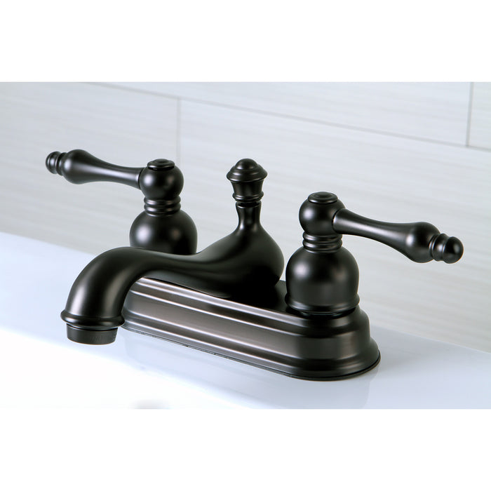 American Classic FSY3605ACL Double-Handle 3-Hole Deck Mount 4-Inch Centerset Bathroom Faucet with Pop-Up Drain, Oil Rubbed Bronze