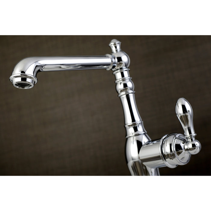 American Classic FSY7201ACL Single-Handle 1-or-3 Hole Deck Mount 4-Inch Centerset Bathroom Faucet with Push-Up Pop-Up, Polished Chrome