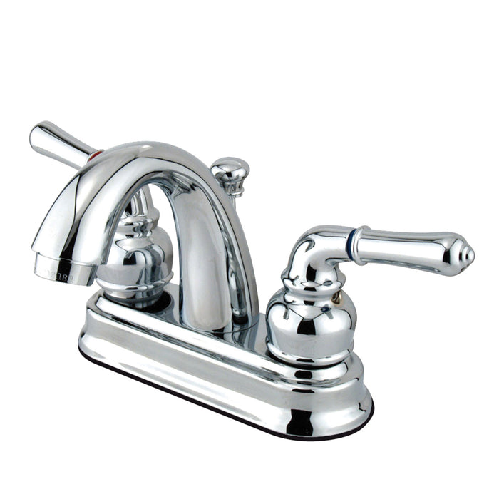 Naples GKB5611NML Double-Handle 3-Hole Deck Mount 4-Inch Centerset Bathroom Faucet with Pop-Up Drain, Polished Chrome