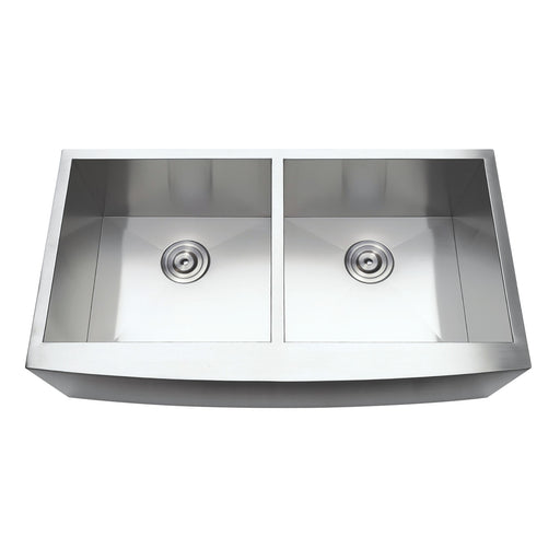 KINGSTON BRASS KGKUD3221 UNDERMOUNT STAINLESS STEEL DOUBLE BOWL KITCHEN authentic SINK