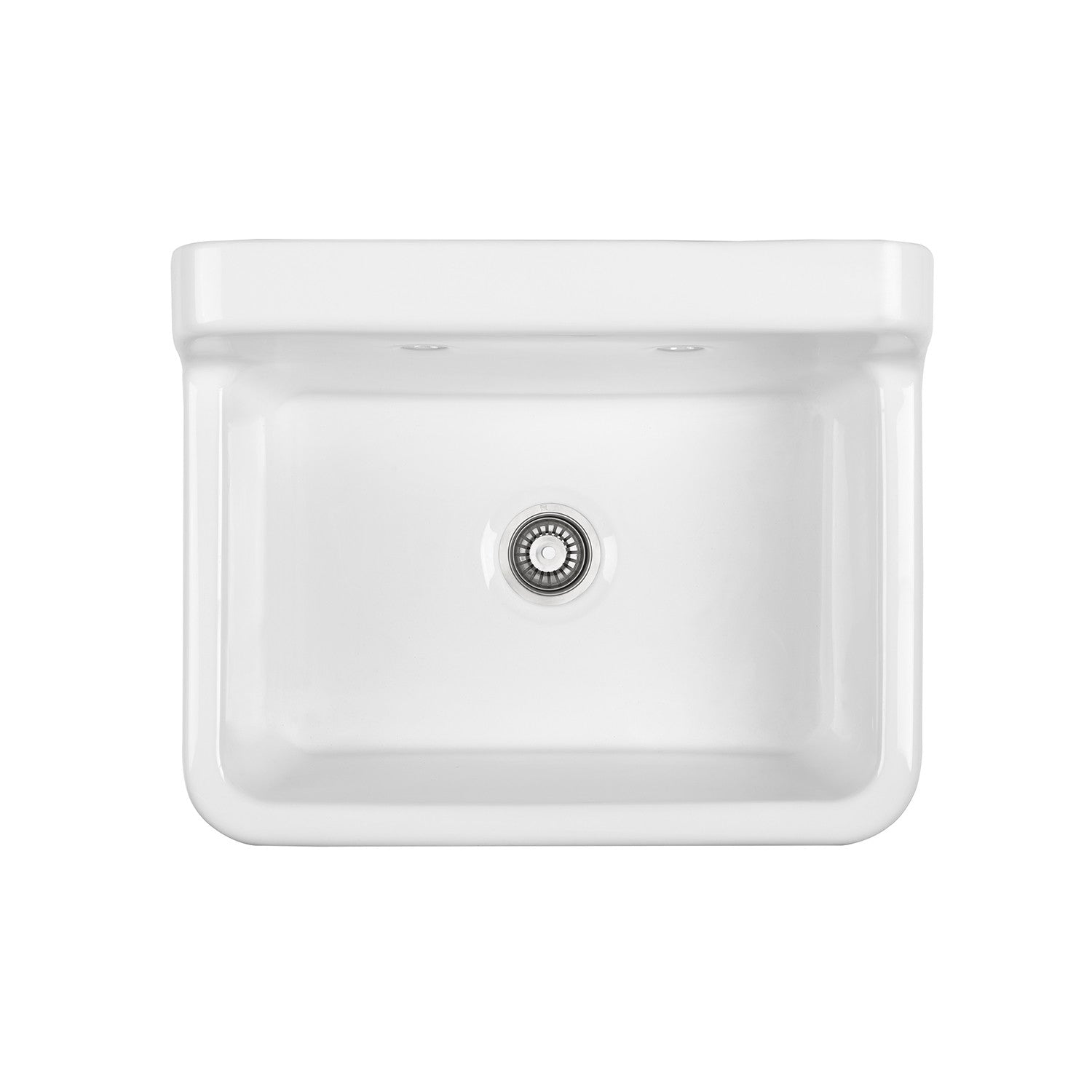 Kingston Brass Doriteal GPKWS241917 24-Inch Ceramic Wall Mount Utility Sink,  Glossy W