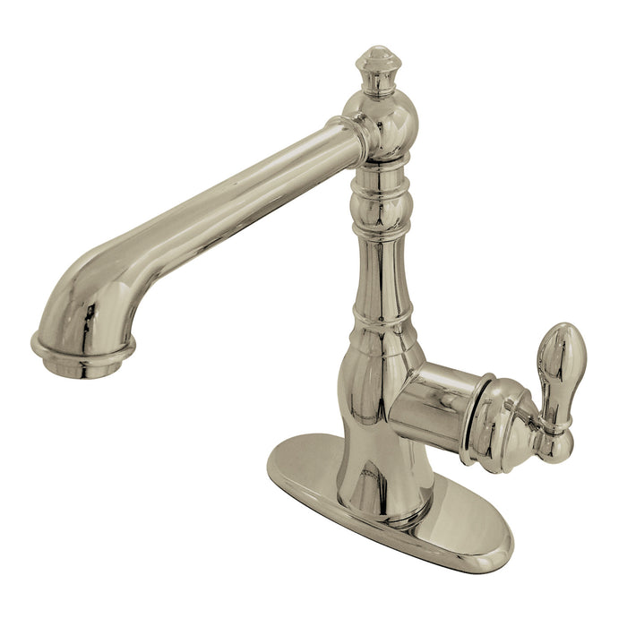 American Classic GSY7728ACL One-Handle 3-Hole Deck Mount Bar Faucet, Brushed Nickel