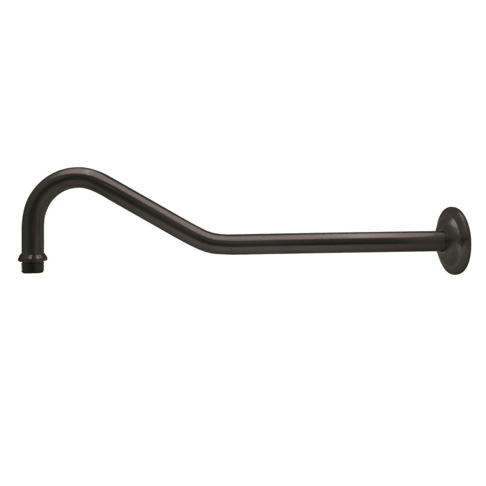 Shower Scape K117C5 17-Inch Sheppard's Hook Rain Drop Shower Arm with Flange, Oil Rubbed Bronze