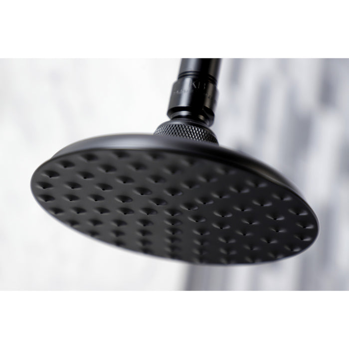 Victorian K135A0CK 5-1/4 Inch Brass Shower Head with 12-Inch Shower Arm, Matte Black