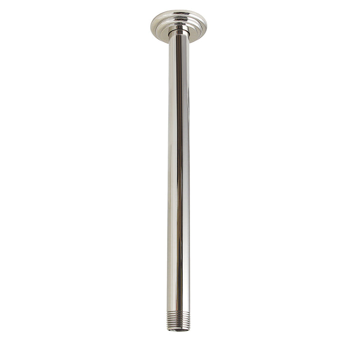 K211C6 12-Inch Ceiling Support, Polished Nickel