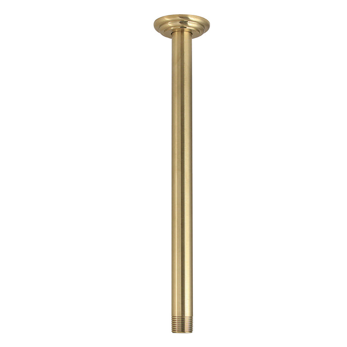 K211C7 12-Inch Ceiling Support, Brushed Brass