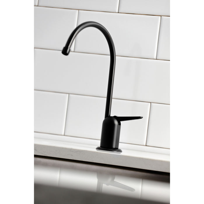 Americana K6190 Single-Handle 1-Hole Deck Mount Water Filtration Faucet, Matte Black