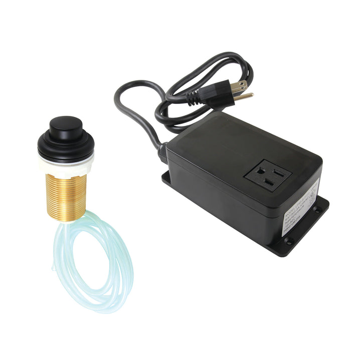 Gourmetier KATSK210 Single Outlet Garbage Disposal Air Switch Kit, Matte Black