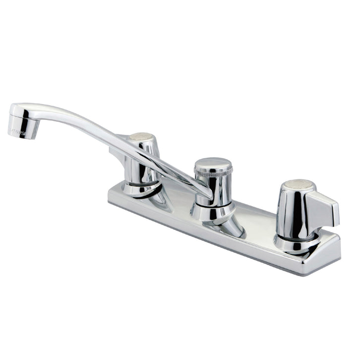 KB120 Two-Handle 2-Hole 8" Centerset Kitchen Faucet, Polished Chrome