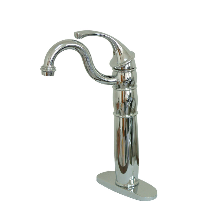 Georgian KB1421GL Single-Handle 1-Hole Deck Mount Vessel Faucet, Polished Chrome