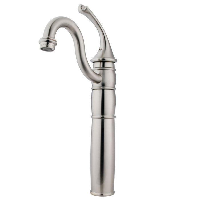 Georgian KB1428GL Single-Handle 1-Hole Deck Mount Vessel Faucet, Brushed Nickel