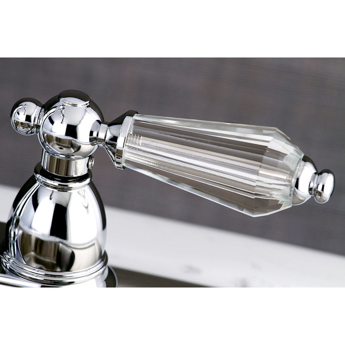 Wilshire KB1491WLL Two-Handle 2-Hole Deck Mount Bar Faucet, Polished Chrome