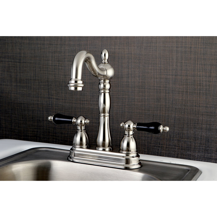 Duchess KB1498PKL Two-Handle 2-Hole Deck Mount Bar Faucet, Brushed Nickel