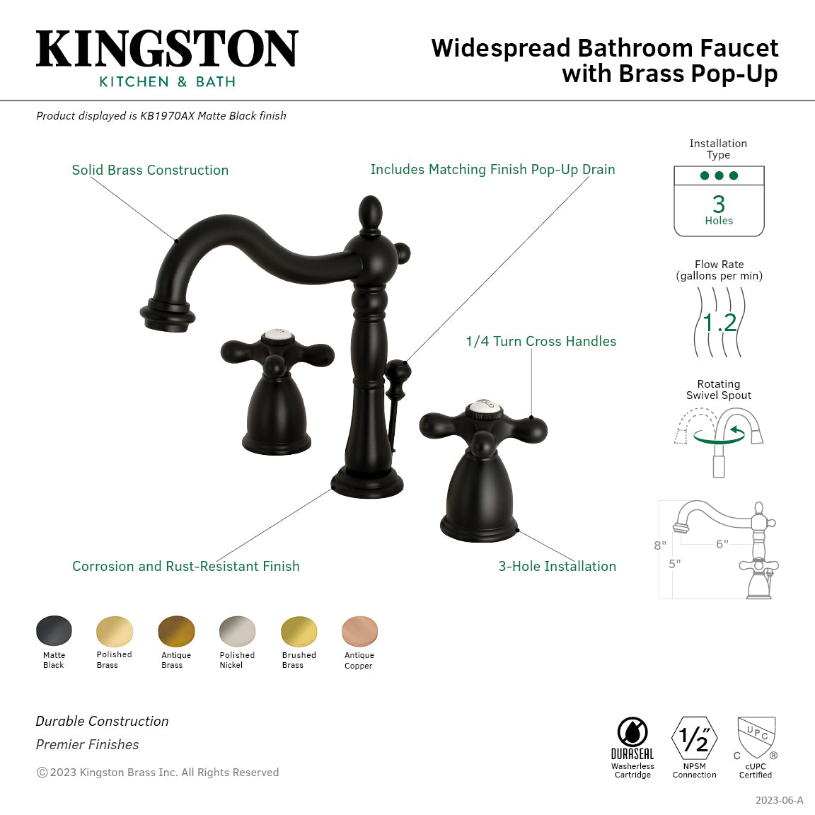 Kingston Brass KS1977AX - Bathroom Sink 2024 Faucets Faucet