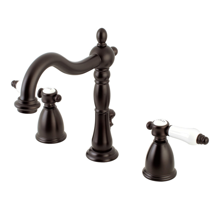 Bel-Air KB1975BPL Two-Handle 3-Hole Deck Mount Widespread Bathroom Faucet with Retail Pop-Up Drain, Oil Rubbed Bronze