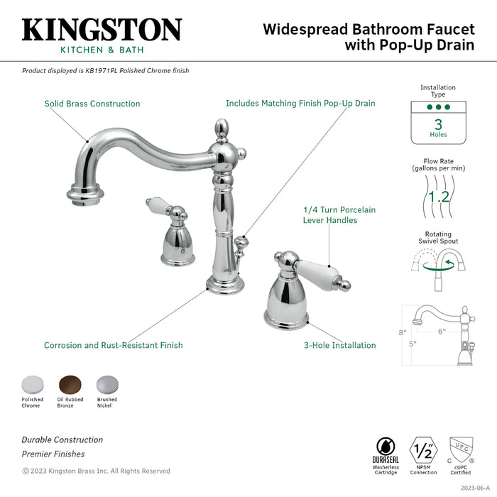 購入お買い得 Kingston Brass Kb1978Pl Widespread Lavatory Faucet