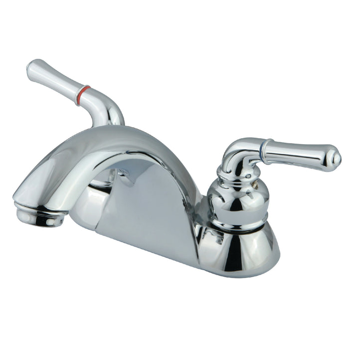 Naples KB2621LP Double-Handle 3-Hole Deck Mount 4-Inch Centerset Bathroom Faucet, Polished Chrome