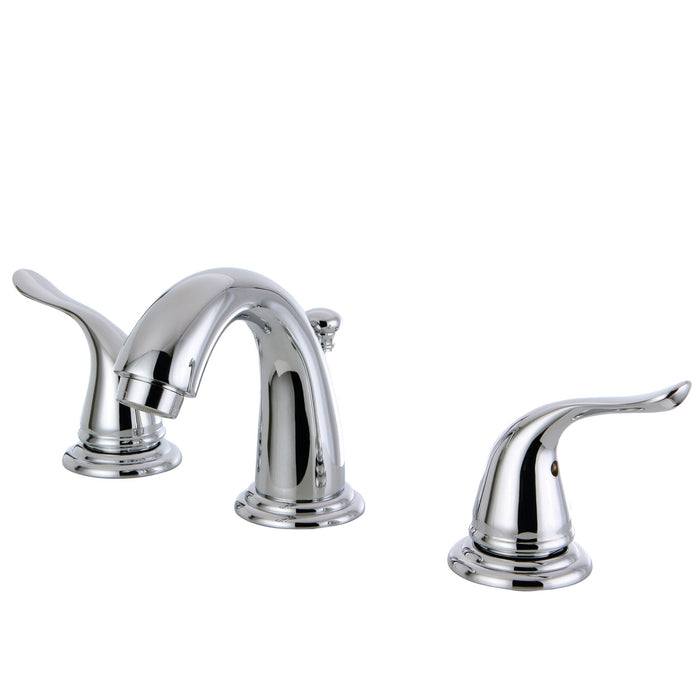 Yosemite KB2911YL Two-Handle 3-Hole Deck Mount Widespread Bathroom Faucet with Retail Pop-Up Drain, Polished Chrome