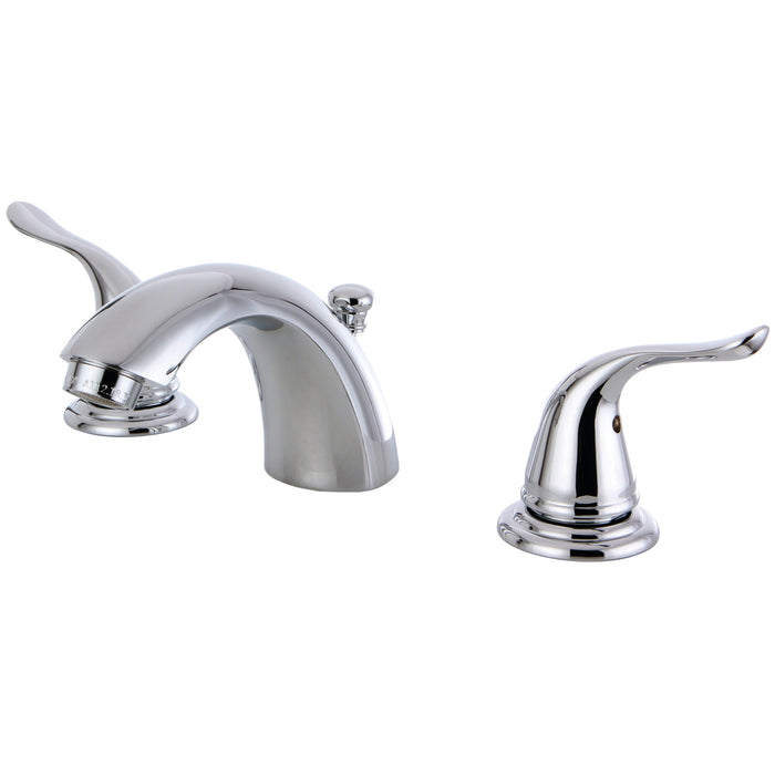 Yosemite KB2951YL Two-Handle 3-Hole Deck Mount Mini-Widespread Bathroom Faucet with Pop-Up Drain, Polished Chrome