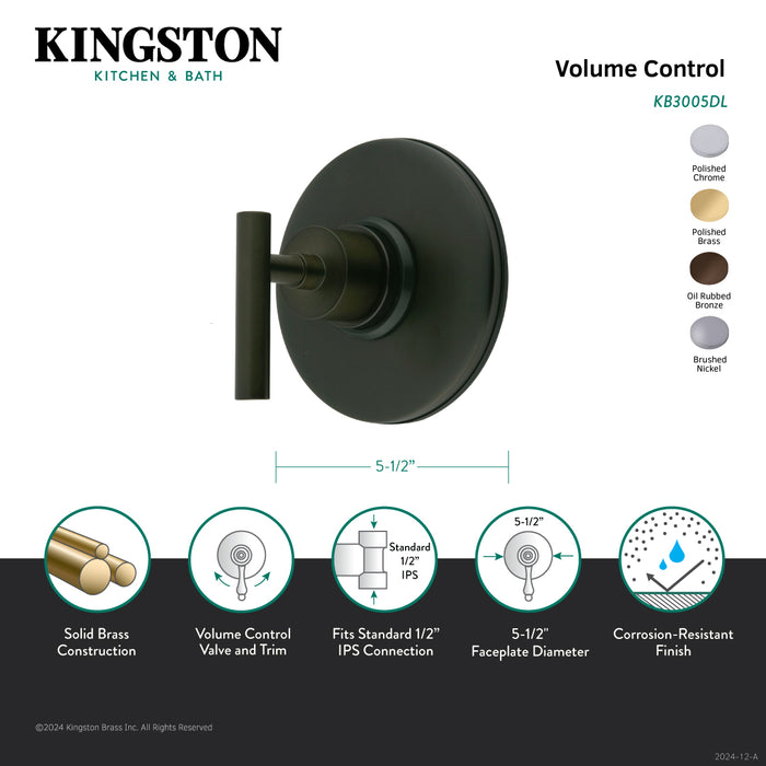 Concord KB3005DL Single-Handle Volume Control, Oil Rubbed Bronze