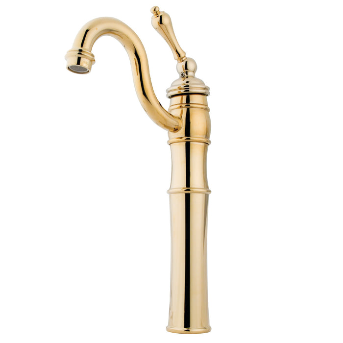 Victorian KB3422AL Single-Handle 1-Hole Deck Mount Vessel Faucet, Polished Brass