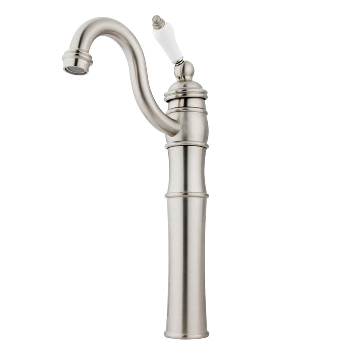 Victorian KB3428PL Single-Handle 1-Hole Deck Mount Vessel Faucet, Brushed Nickel