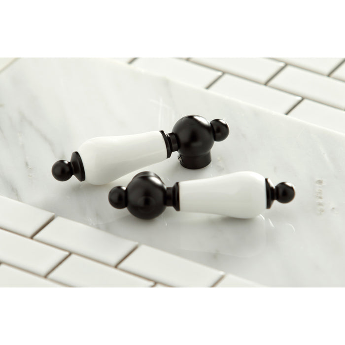 Restoration KB3495PL Two-Handle 2-Hole Deck Mount Bar Faucet, Oil Rubbed Bronze