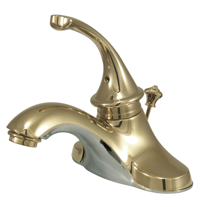 Georgian KB3542GL Single-Handle 3-Hole Deck Mount 4-Inch Centerset Bathroom Faucet with Pop-Up Drain, Polished Brass