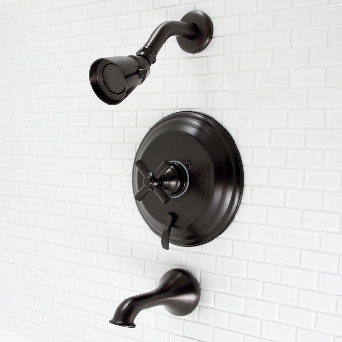 Elinvar KB36350EX Single-Handle Pressure Balanced Tub and Shower Faucet, Oil Rubbed Bronze