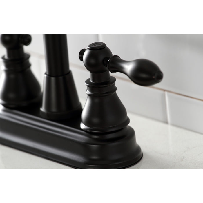 American Classic KB490ACL Two-Handle 2-Hole Deck Mount Bar Faucet, Matte Black