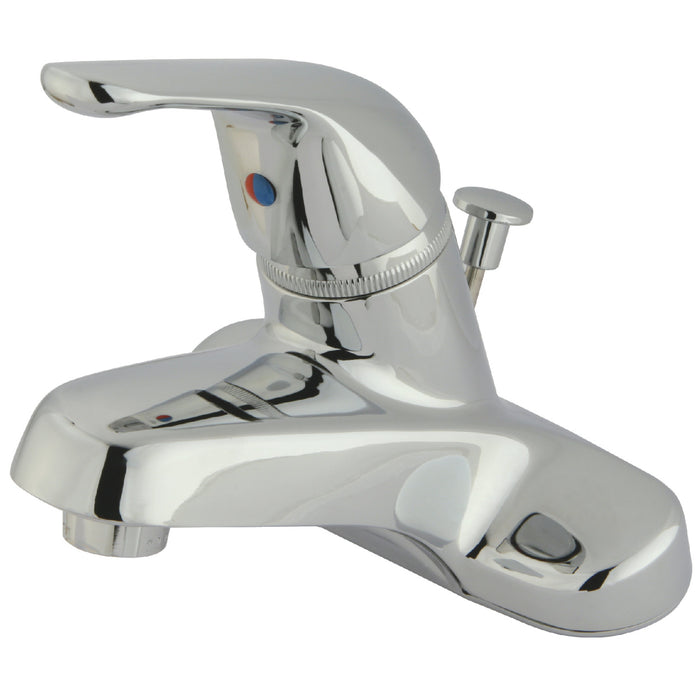 Chatham KB541 Single-Handle 3-Hole Deck Mount 4-Inch Centerset Bathroom Faucet with ABS Pop-Up Drain, Polished Chrome