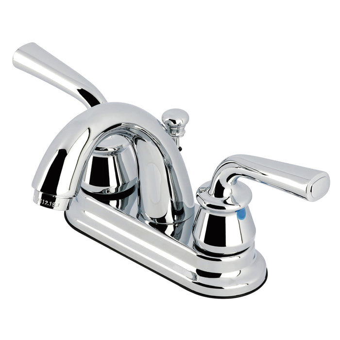 Restoration KB5611RXL Double-Handle 3-Hole Deck Mount 4-Inch Centerset Bathroom Faucet with Pop-Up Drain, Polished Chrome