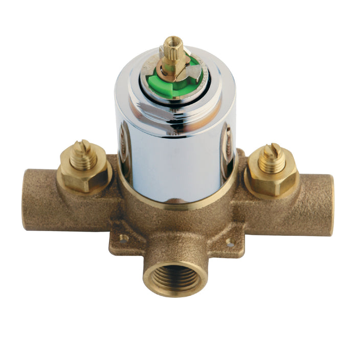 Chatham KB651V Pressure Balanced Tub and Shower Valve, with Stops, Polished Chrome