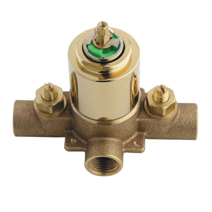 Chatham KB652V Pressure Balanced Tub and Shower Valve, with Stops, Polished Brass