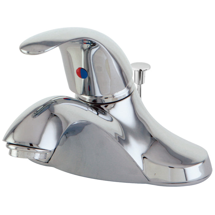 Legacy KB6541 Single-Handle 3-Hole Deck Mount 4-Inch Centerset Bathroom Faucet with ABS Pop-Up Drain, Polished Chrome