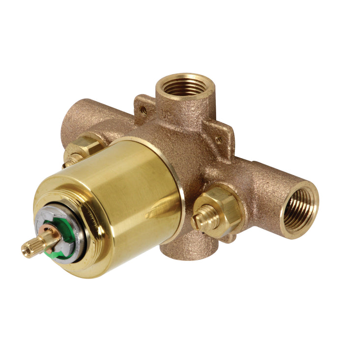 Chatham KB657V Pressure Balanced Tub and Shower Valve, with Stops, Brushed Brass