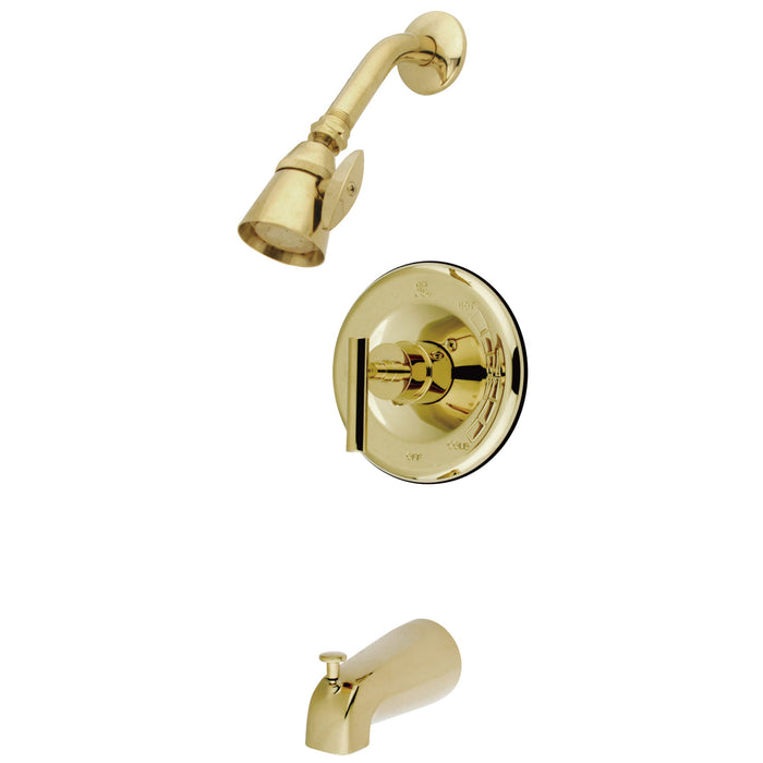 Manhattan KB6632CML Single-Handle Pressure Balanced Tub and Shower Faucet, Polished Brass