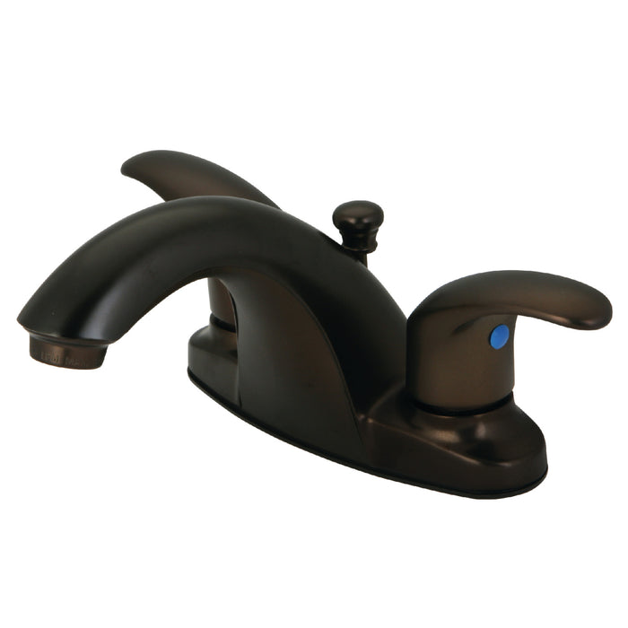 Legacy KB7645LL Double-Handle 3-Hole Deck Mount 4-Inch Centerset Bathroom Faucet with Pop-Up Drain, Oil Rubbed Bronze