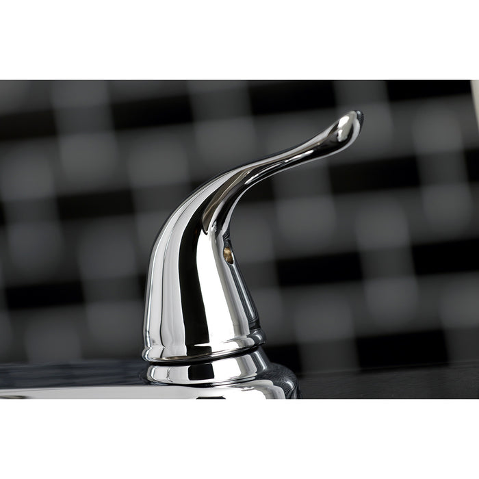 Yosemite KB791YLSP Two-Handle 4-Hole 8" Centerset Kitchen Faucet with Side Sprayer, Polished Chrome